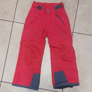 Arctix Red And Grey Kids Snow Pants, Size XS